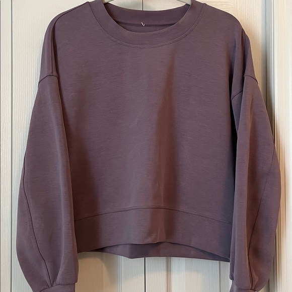 LULULEMON Perfectly Oversized Cropped Crew Sz M - Picture 3 of 7